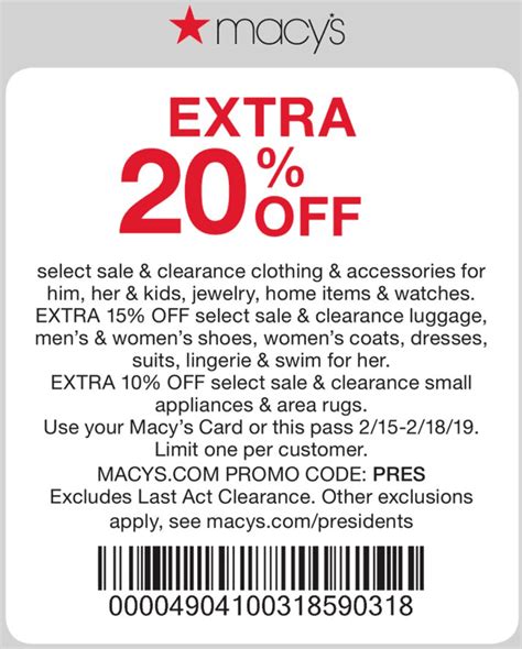 macy's coupons code.